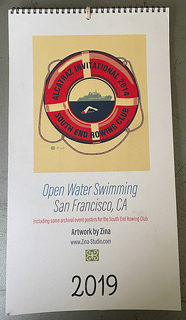 2019 Calendar - South End swim art